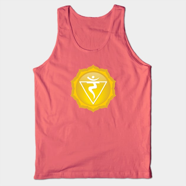 Solar Plexus: Manipura Chakra Symbol - 08 Tank Top by Serena King